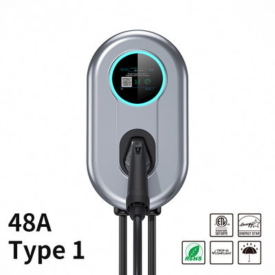 качество  48A Wallbox EV Charger Station With LCD Screen APP Wifi/Bluetooth 11.52 KW Type 1 EV Home Charger завод