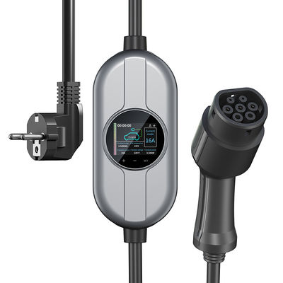 50/60Hz заряжатель типа 2 портативный EV с заряжателем дома EV AC 230V распределительного ящика настоящим регулируемым