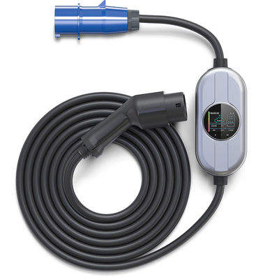 Заряжатель AC 250V EV типа 2 для кучи электротранспорта 16A Adjusement настоящей поручая