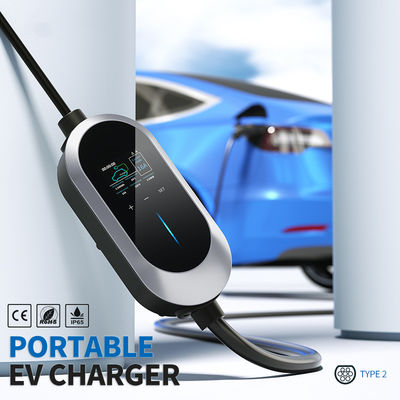 заряжатель AC EV типа 2 регулировки 8-32A настоящий, быстрая домашняя на открытом воздухе куча EV поручая
