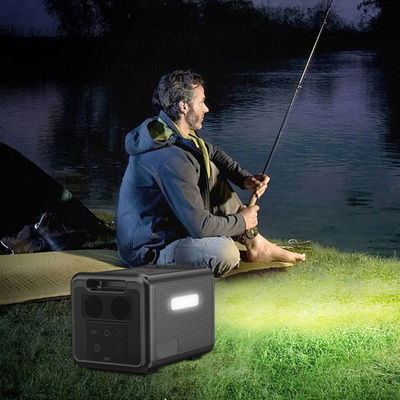 Батарея генератора LiFePO4 AC Intput электростанции 1200W дисплея 2304Wh LCD портативная солнечная для располагаться лагерем